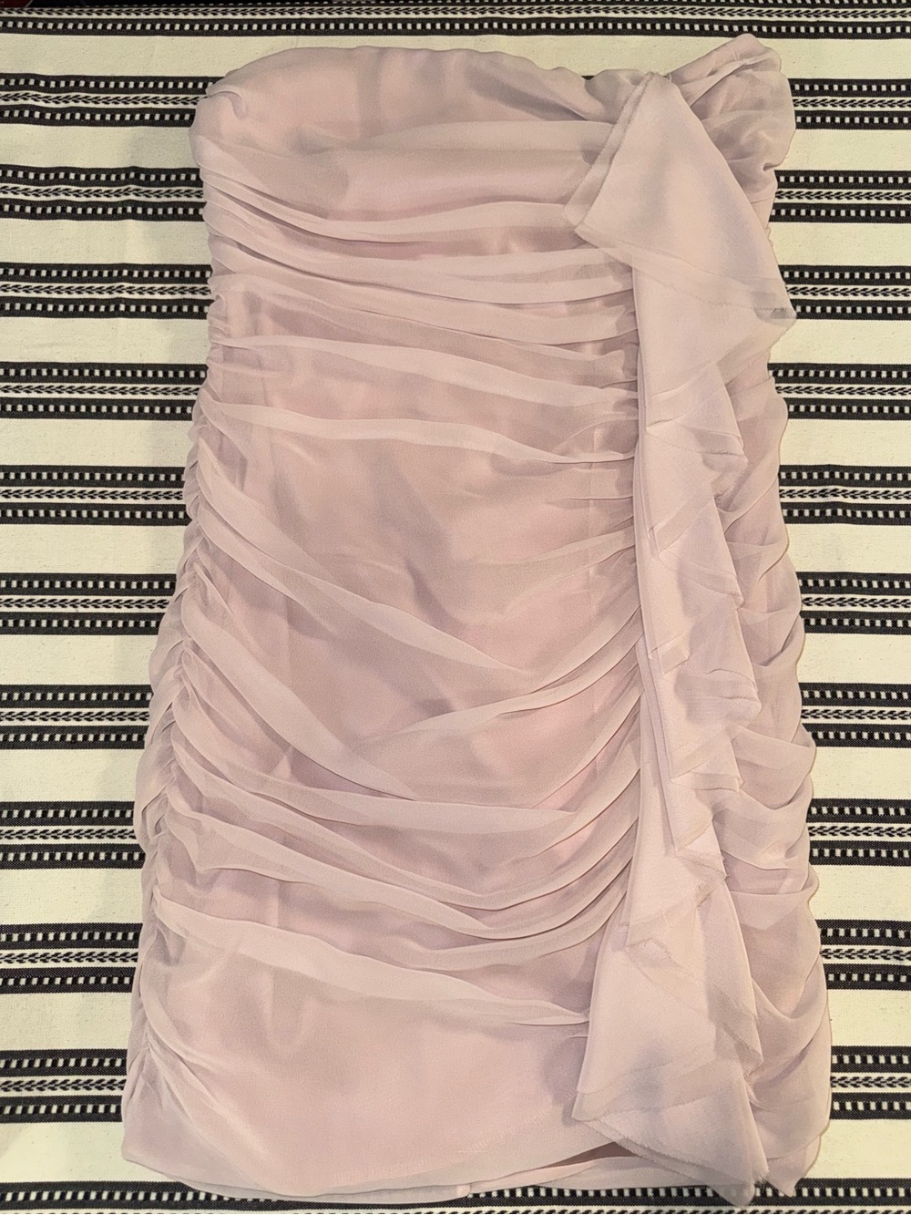 Express Strapless Ruched Cocktail Dress in Light Pink, Size 10, NWT - Picture 8 of 15